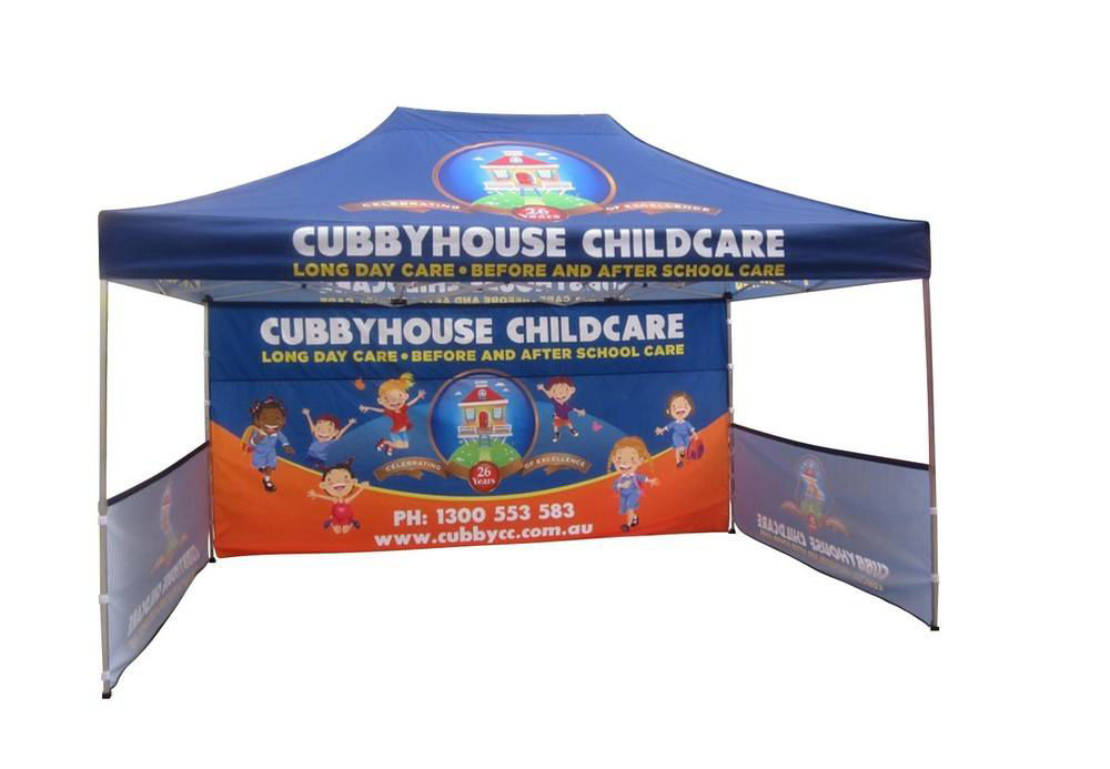 Picture of 15' Custom Standard Tent - Full Back Wall & 2 Half Sides