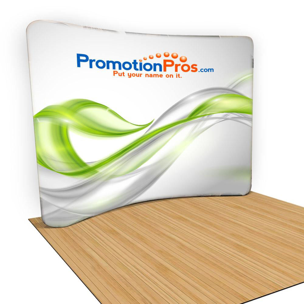 Picture of Curved Fabric Stand Popup Stand - Single Sided
