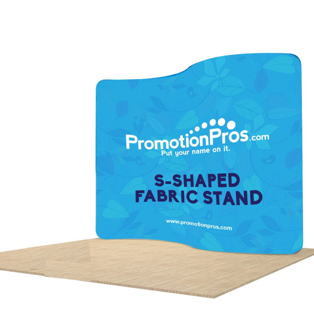 Picture of Vertical S-Shape Fabric Stand Popup Stand - Double Sided