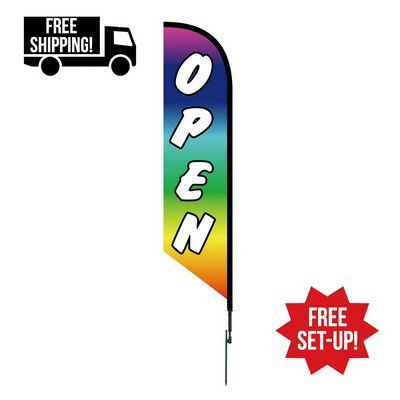Picture of Double Sided Angled Custom Feather Flag - Outdoor