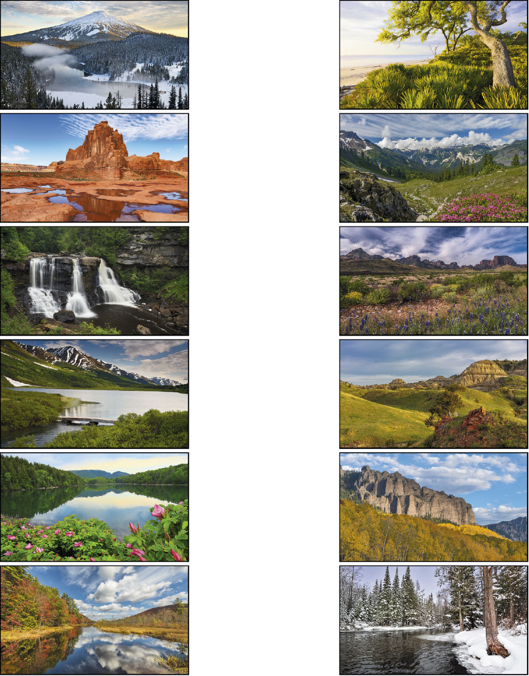 Promotion Pros - American Splendor 2022 Calendar with Date Blocks