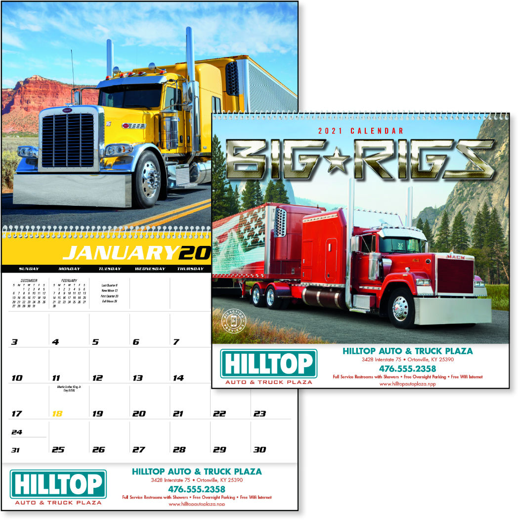 Promotion Pros Big Rigs 2022 Calendar