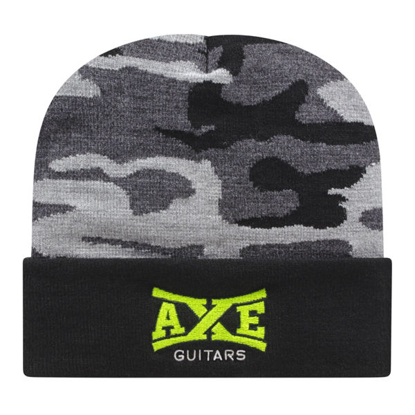 Picture of Urban Camouflage Knit Cap with Solid Cuff